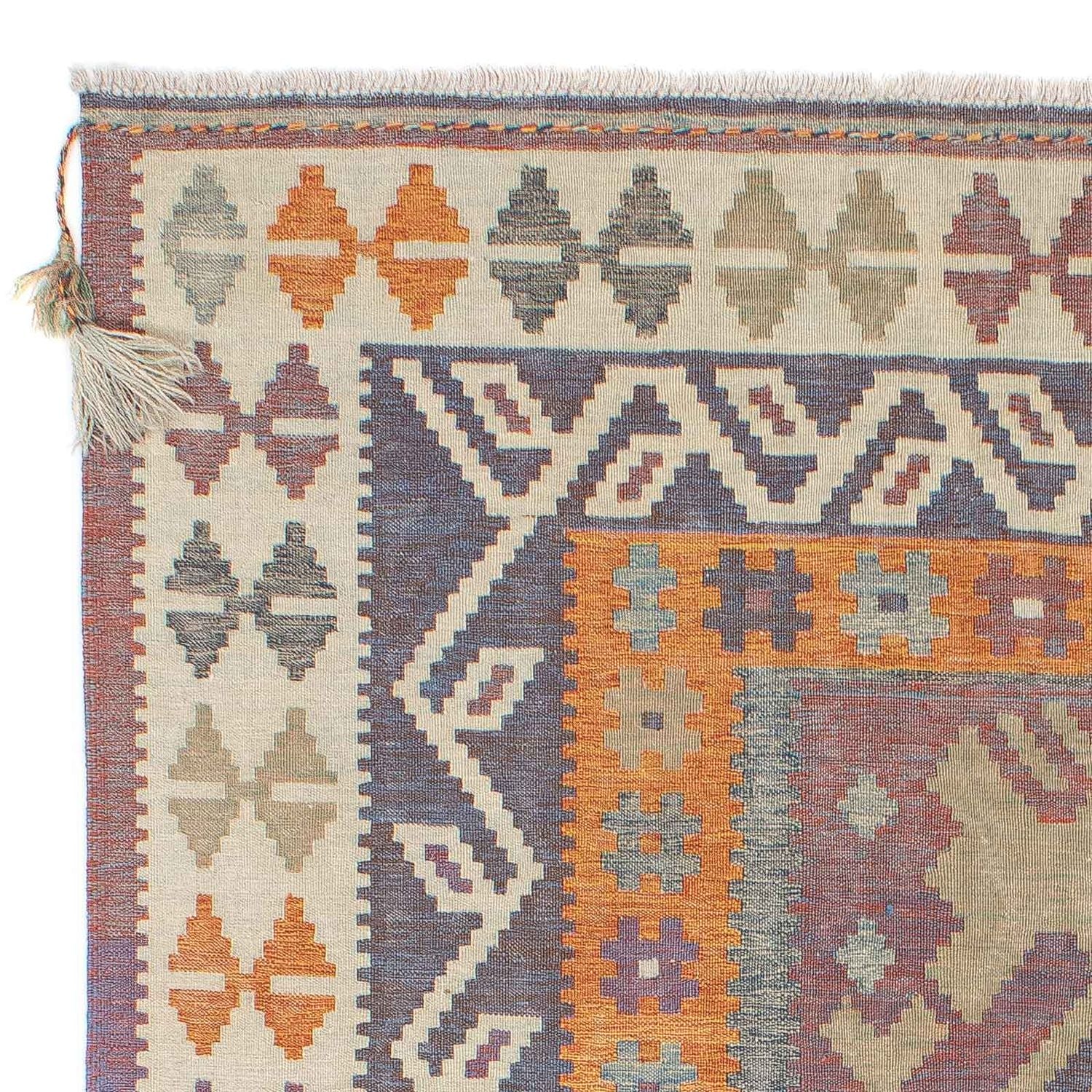 Tapis Kelim - Tendance - 211 x 161 cm - multicolore