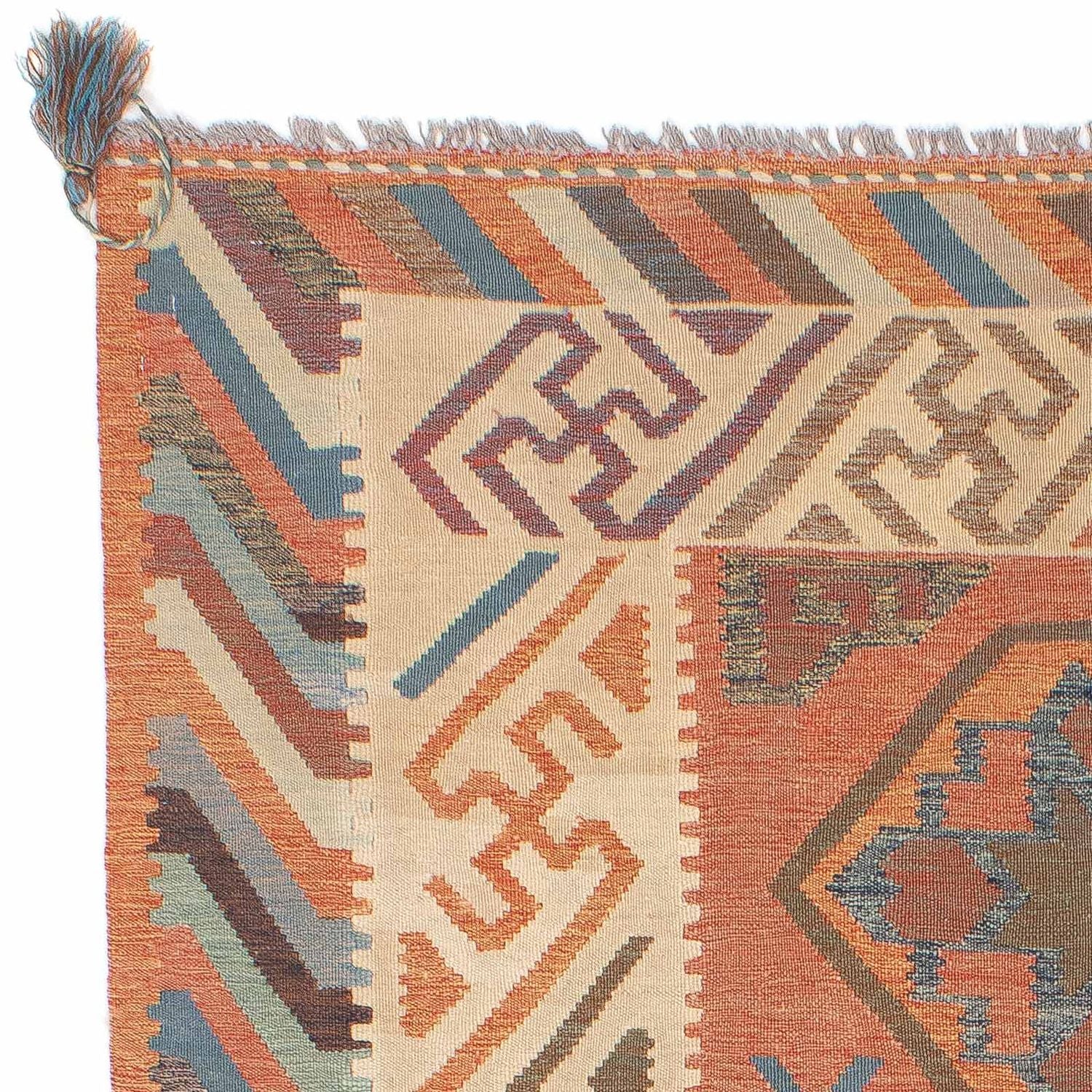 Tapis Kelim - Tendance - 200 x 147 cm - multicolore