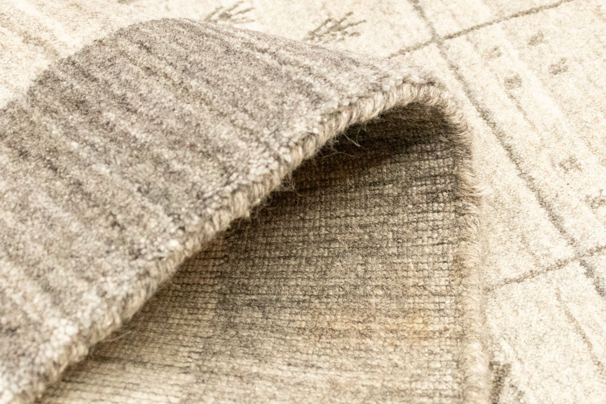 Tapis vintage - 140 x 70 cm - argent