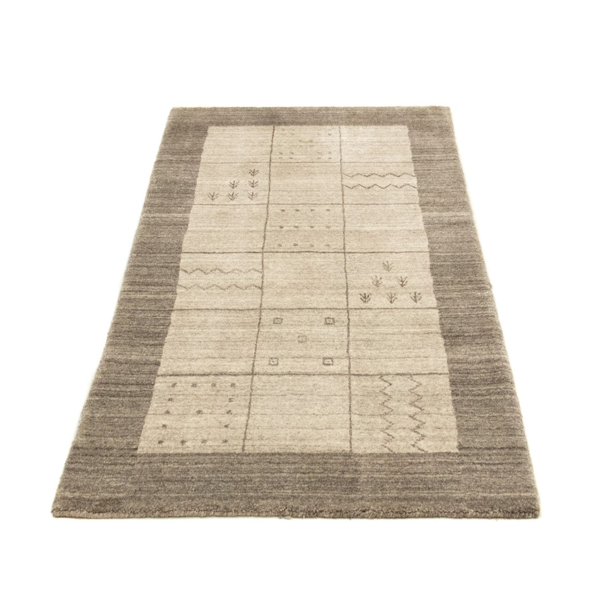 Tapis vintage - 140 x 70 cm - argent