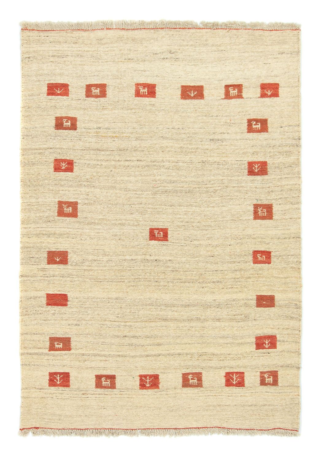Tapis Gabbeh - Indus - 180 x 120 cm - beige