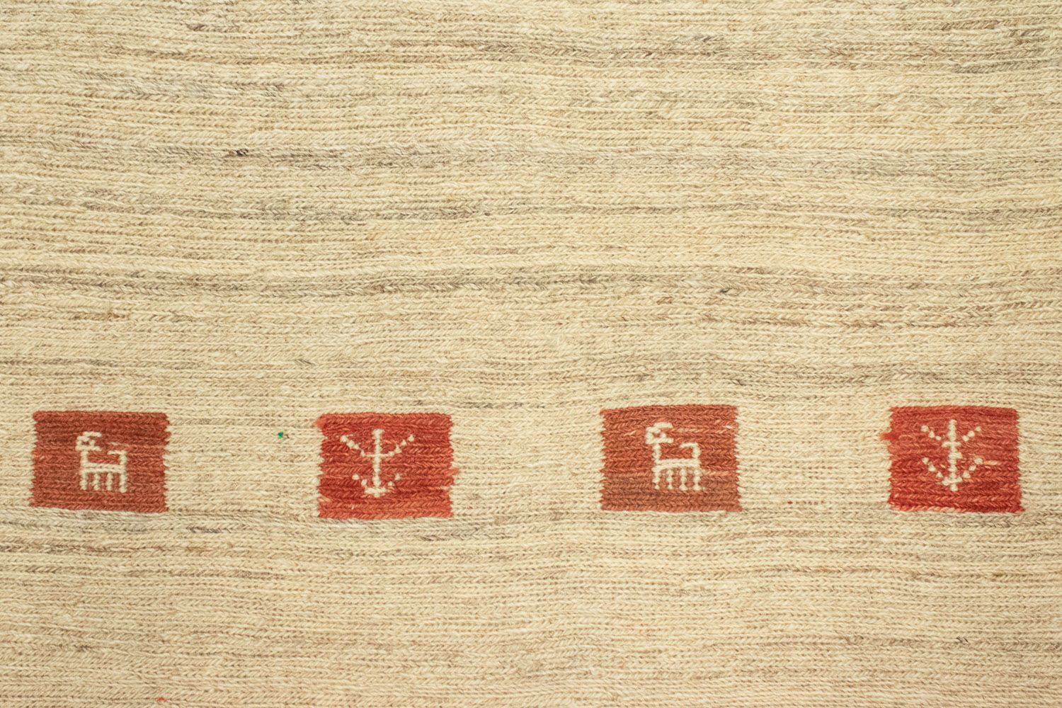 Tapis Gabbeh - Indus - 180 x 120 cm - beige