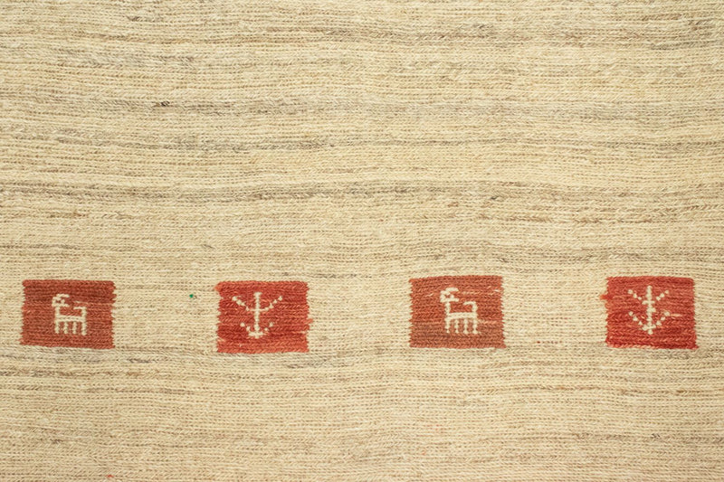 Tapis Gabbeh - Indus - 180 x 120 cm - beige