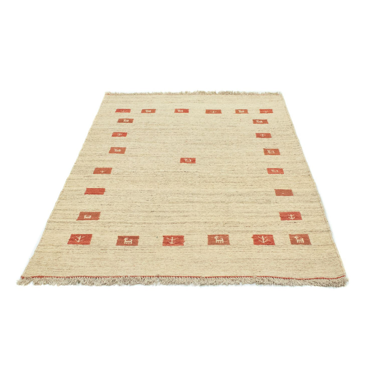 Tapis Gabbeh - Indus - 180 x 120 cm - beige