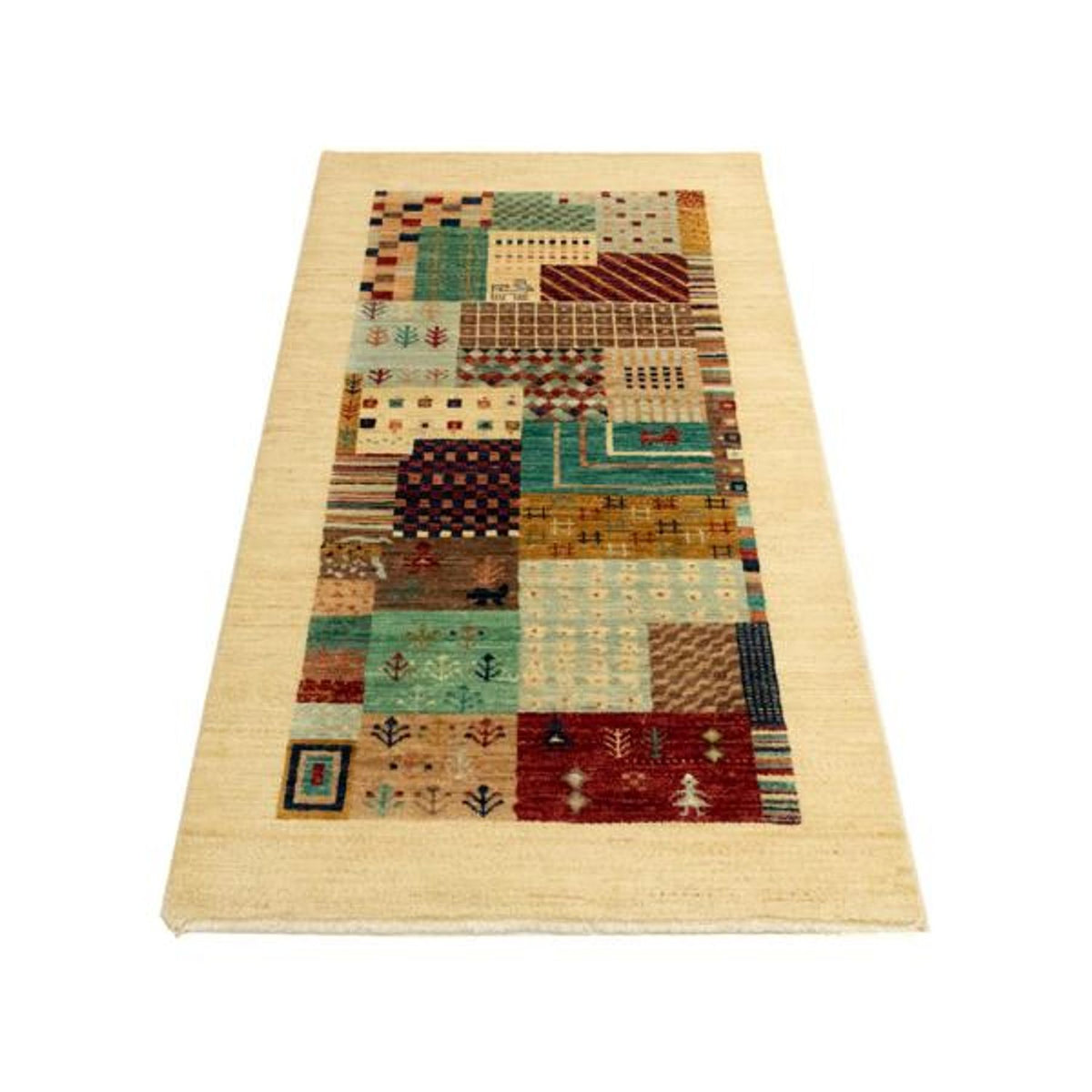 Tapis design - 137 x 69 cm - beige
