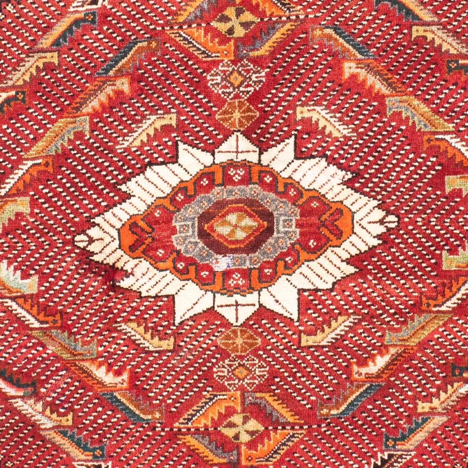 Tapis persan - Nomadic - 167 x 127 cm - rouge foncé