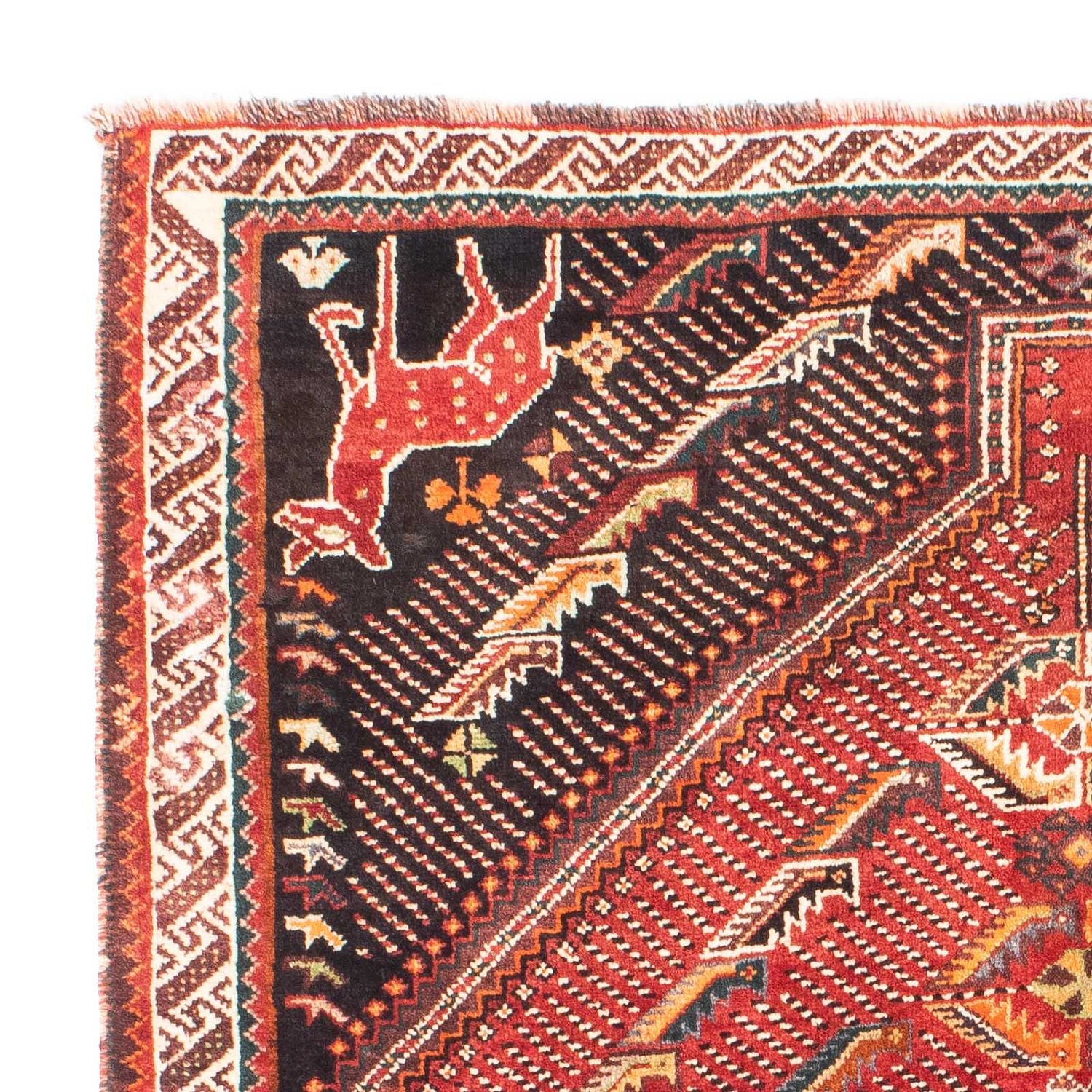 Tapis persan - Nomadic - 167 x 127 cm - rouge foncé