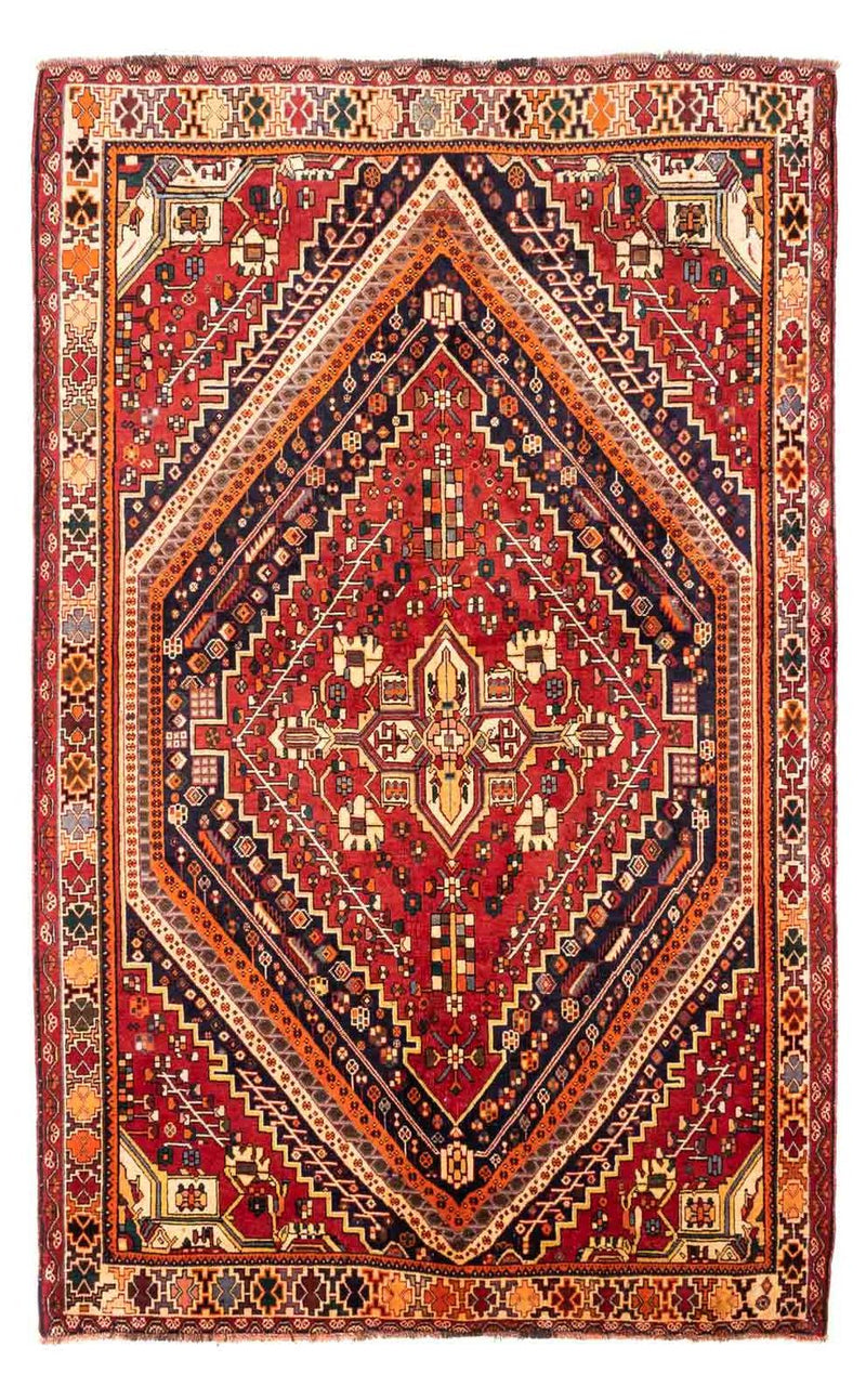 Tapis persan - Nomadic - 255 x 163 cm - rouge foncé
