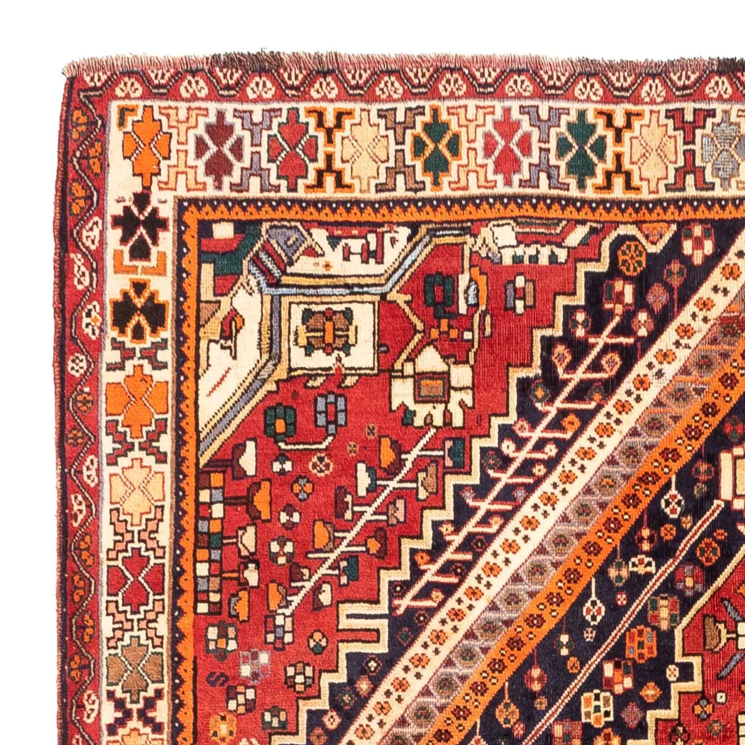 Tapis persan - Nomadic - 255 x 163 cm - rouge foncé