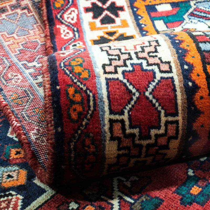 Tapis persan - Nomadic - 255 x 163 cm - rouge foncé