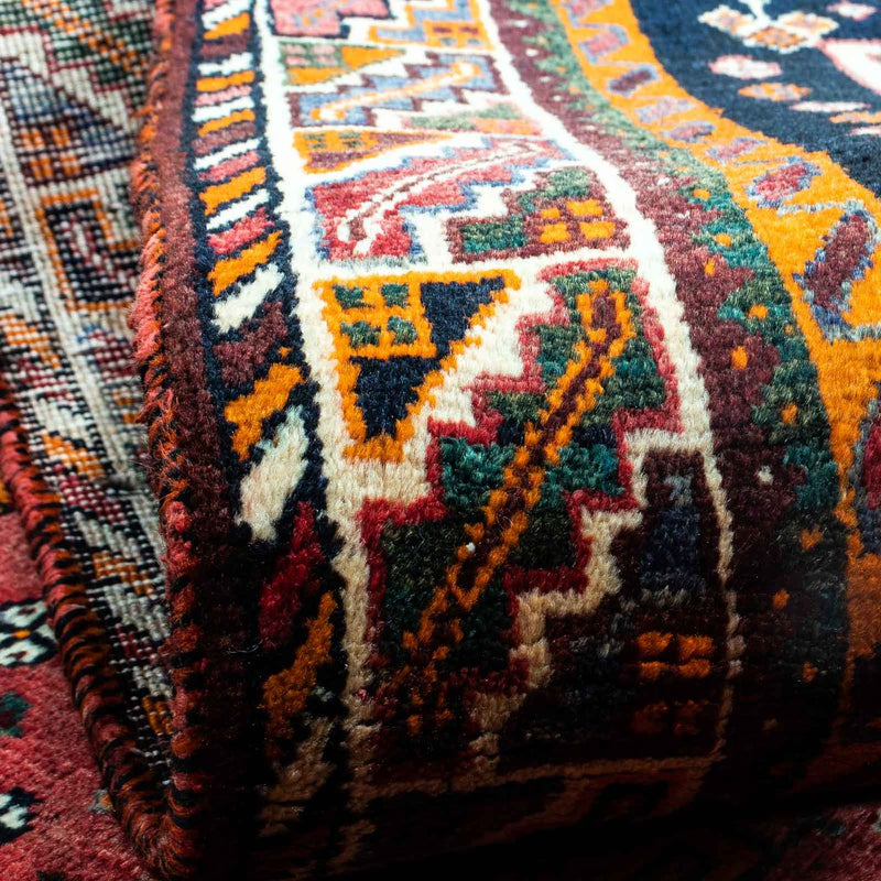 Tapis persan - Nomadic - 234 x 155 cm - rouge foncé
