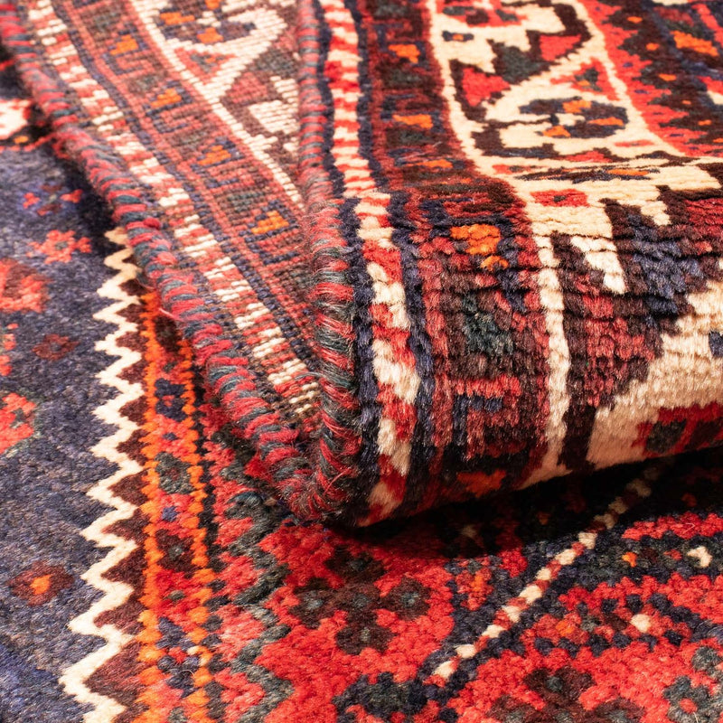 Tapis persan - Nomadic - 155 x 116 cm - rouge foncé