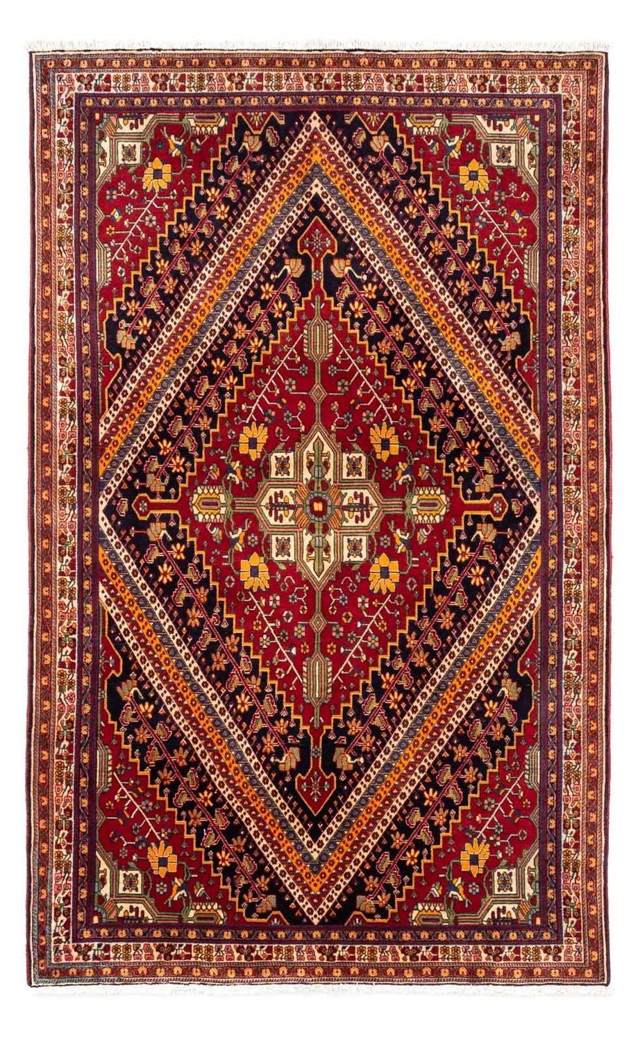 Tapis persan - Nomadic - 250 x 152 cm - rouge foncé
