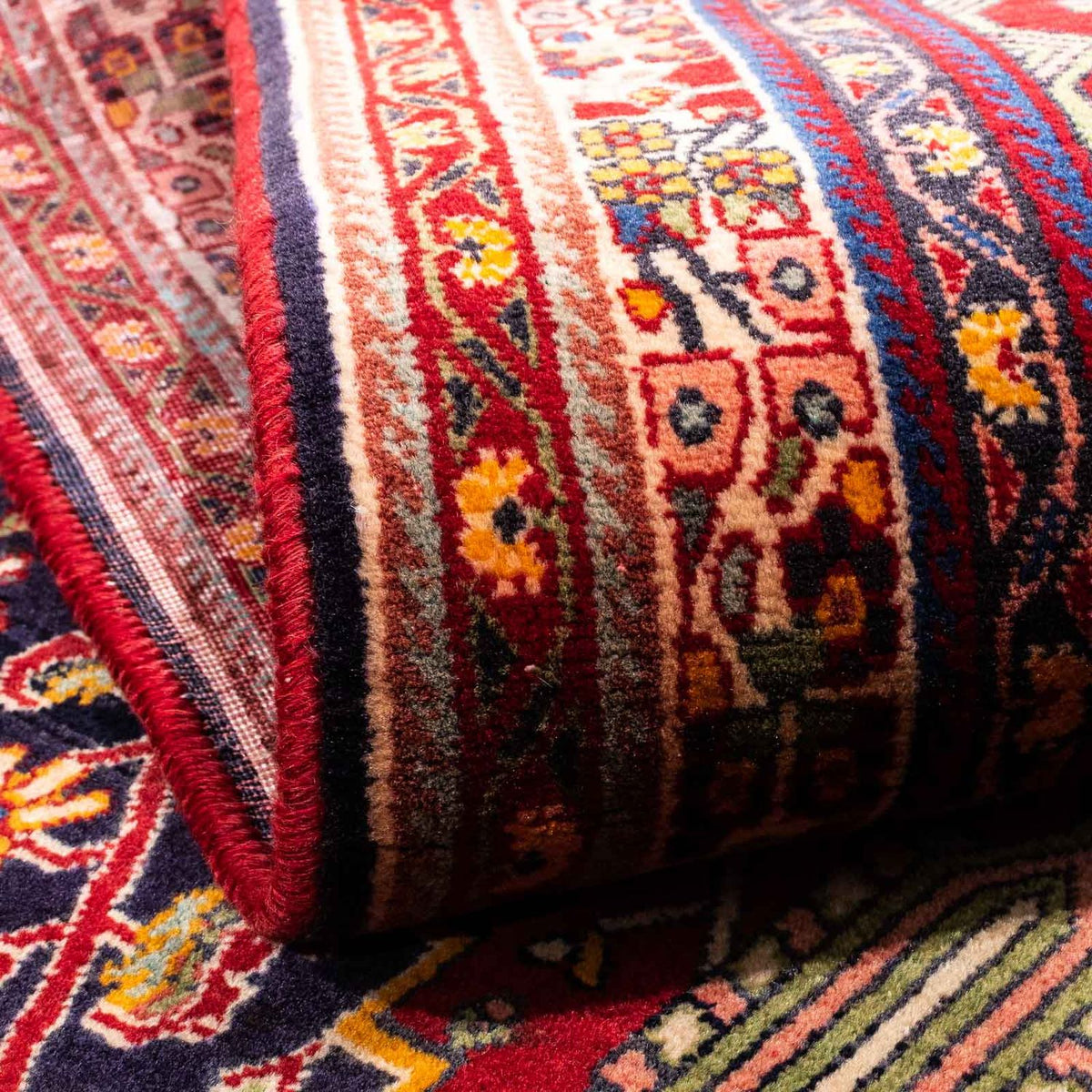 Tapis persan - Nomadic - 250 x 152 cm - rouge foncé