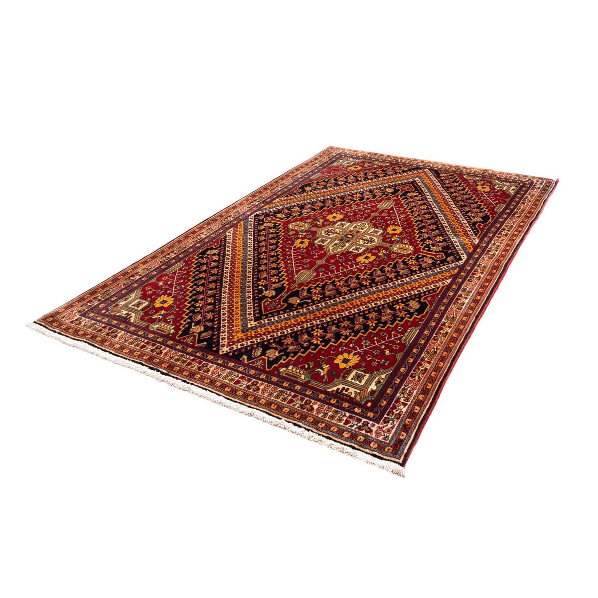 Tapis persan - Nomadic - 250 x 152 cm - rouge foncé