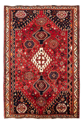 Tapis persan - Nomadic - 251 x 168 cm - rouge foncé