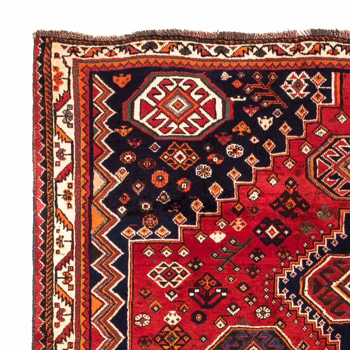 Tapis persan - Nomadic - 251 x 168 cm - rouge foncé
