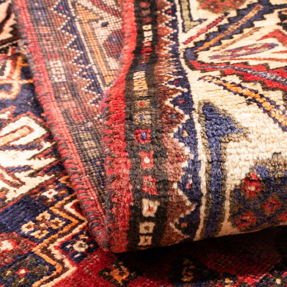 Tapis persan - Nomadic - 162 x 105 cm - rouge foncé