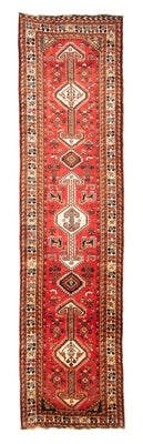Tapis de couloir Tapis persan - Nomadic - 412 x 107 cm - rouge