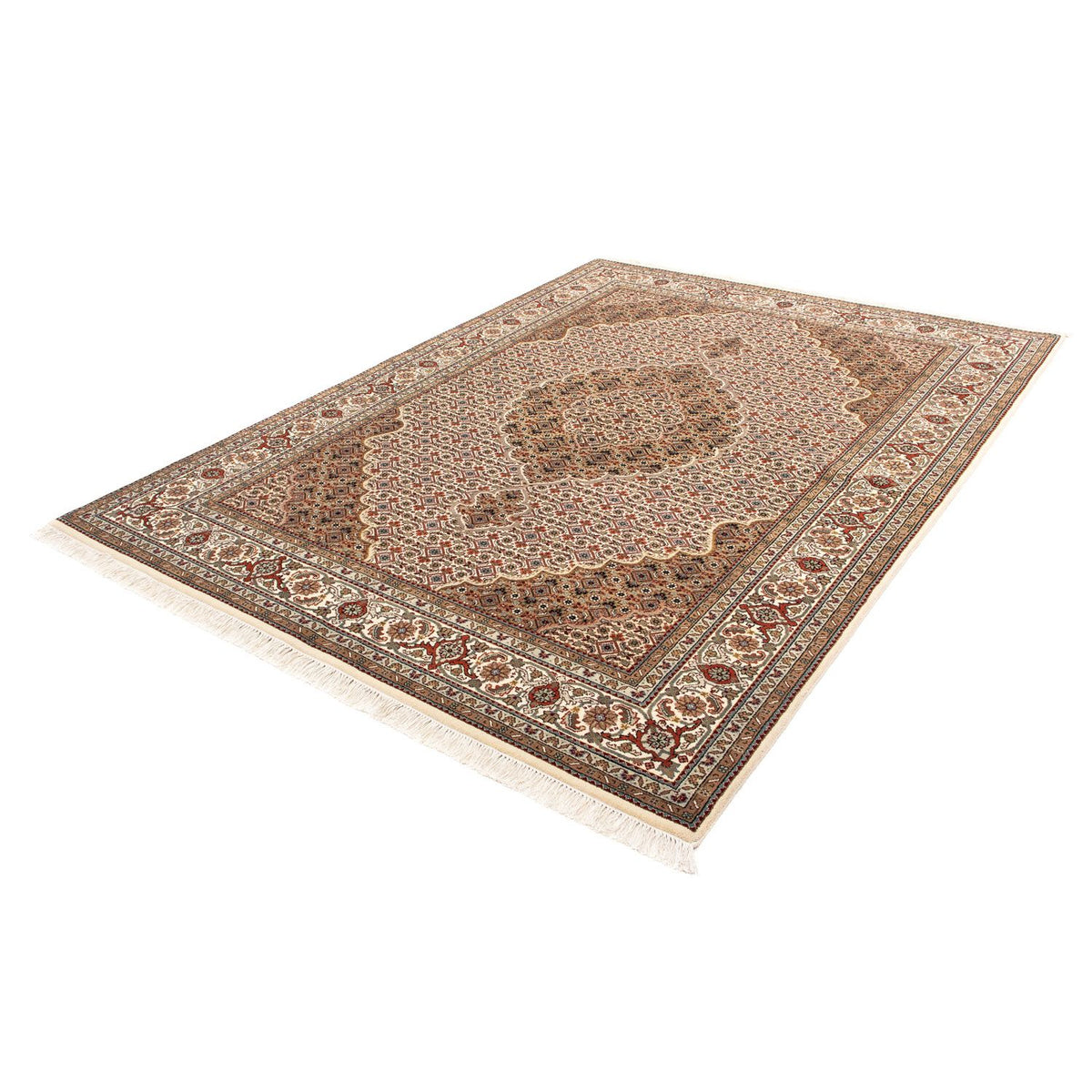 Tapis persan - Tabriz - 241 x 173 cm - beige