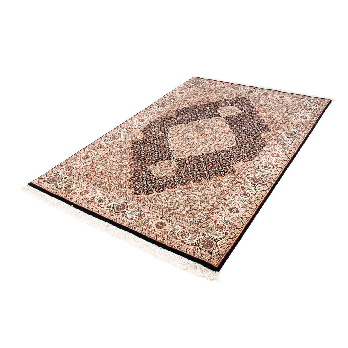 Tapis persan - Tabriz - 185 x 123 cm - bleu foncé