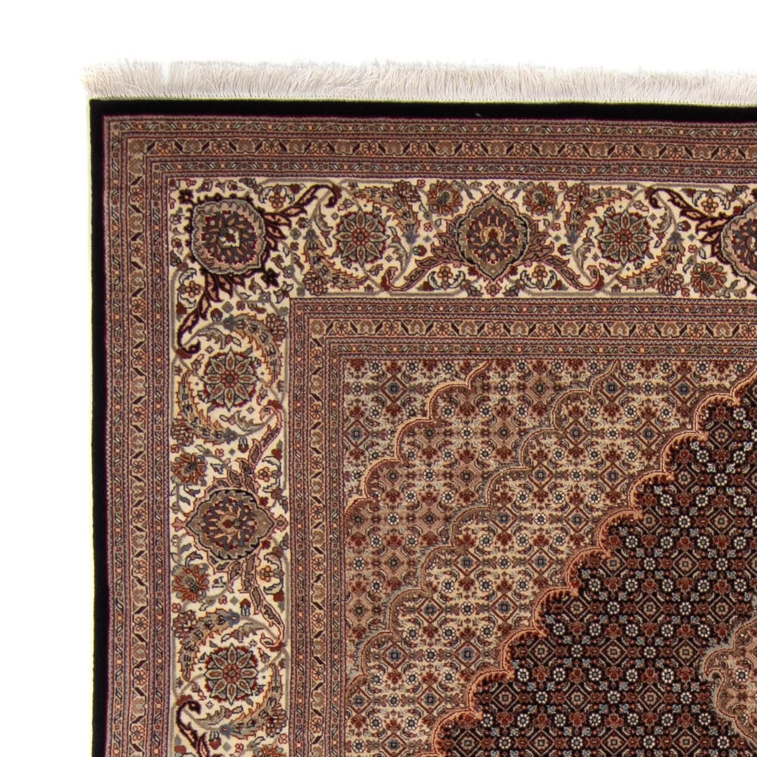 Tapis persan - Tabriz - 303 x 201 cm - bleu foncé