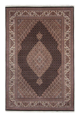 Tapis persan - Tabriz - 298 x 198 cm - bleu foncé