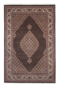 Tapis persan - Tabriz - 298 x 198 cm - bleu foncé