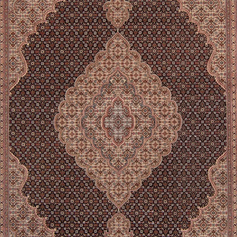 Tapis persan - Tabriz - 299 x 202 cm - bleu foncé