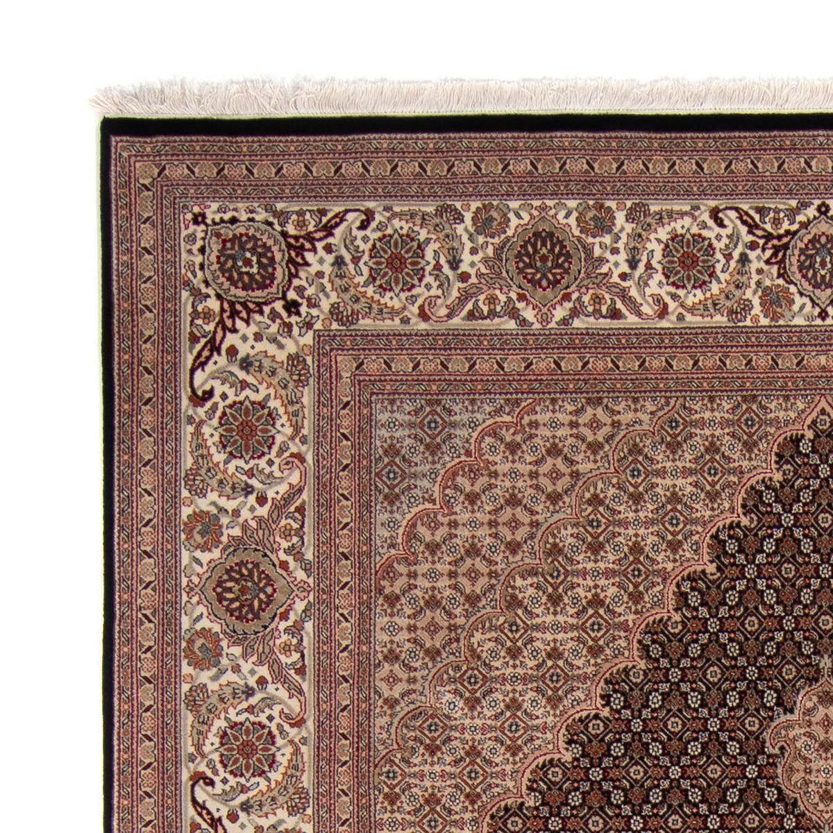 Tapis persan - Tabriz - 299 x 202 cm - bleu foncé