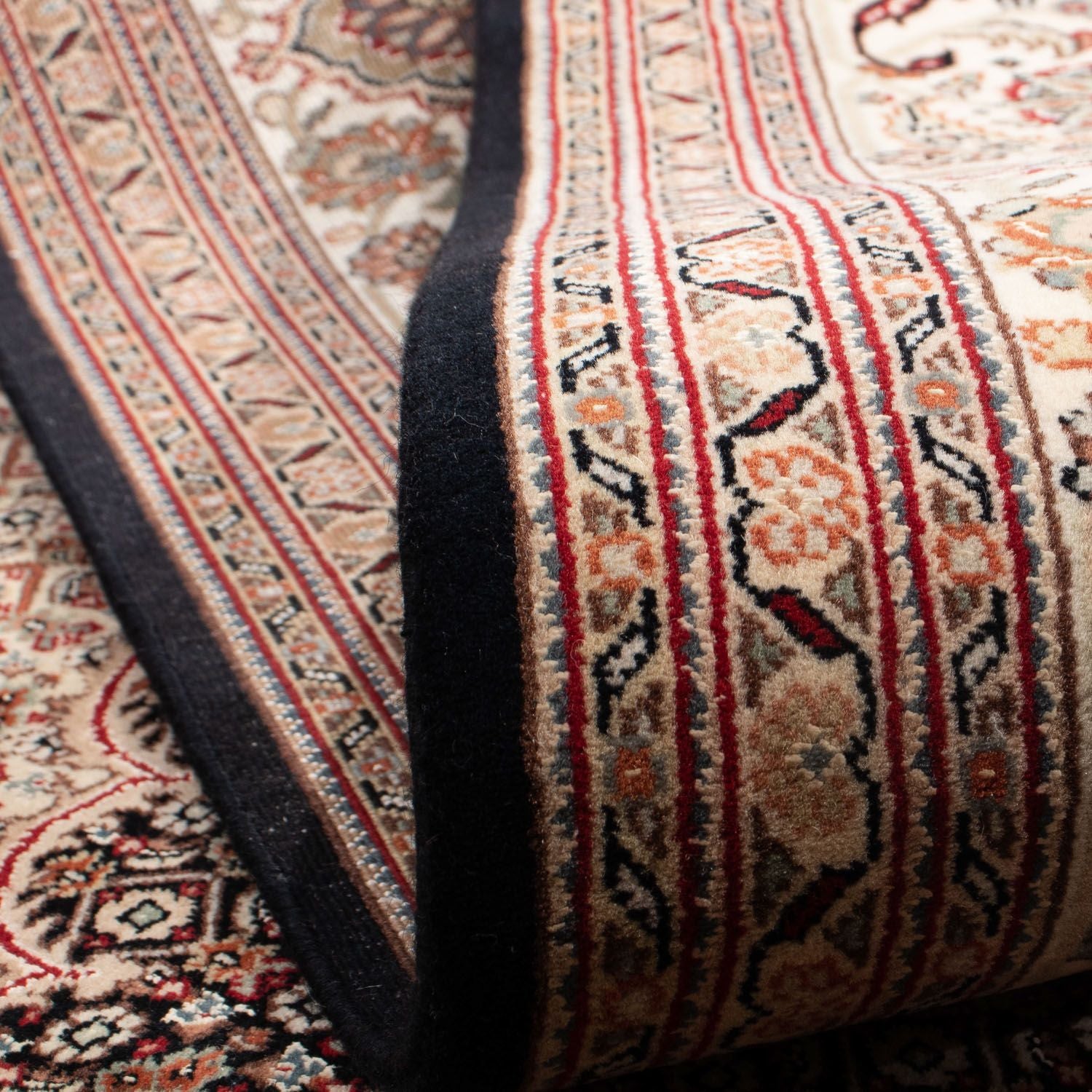Tapis persan - Tabriz - 299 x 202 cm - bleu foncé