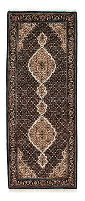 Tapis de couloir Tapis persan - Tabriz - 201 x 84 cm - bleu foncé