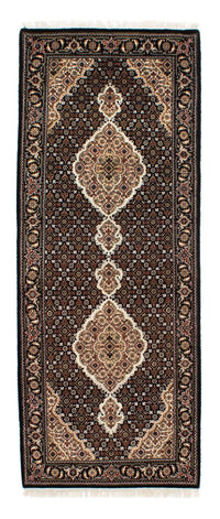 Tapis de couloir Tapis persan - Tabriz - 201 x 84 cm - bleu foncé