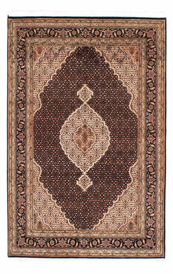 Tapis persan - Tabriz - 239 x 166 cm - bleu foncé