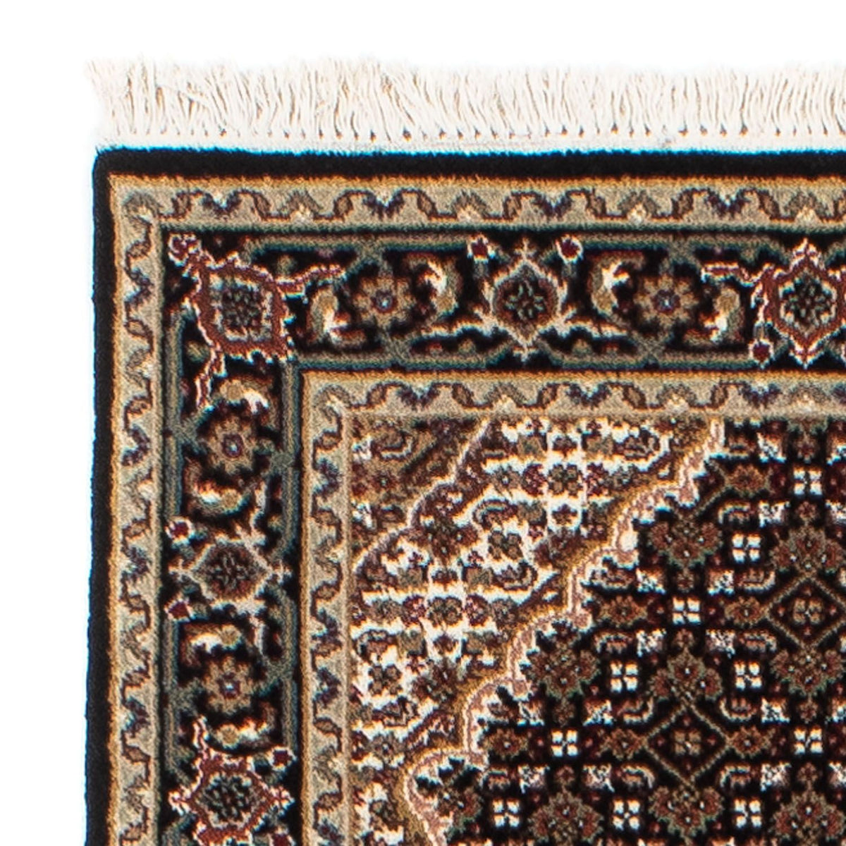 Tapis de couloir Tapis persan - Tabriz - 196 x 73 cm - bleu foncé