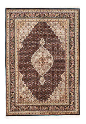 Tapis persan - Tabriz - 238 x 166 cm - bleu foncé
