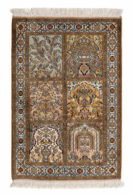 Tapis persan - Classique - 92 x 62 cm - multicolore