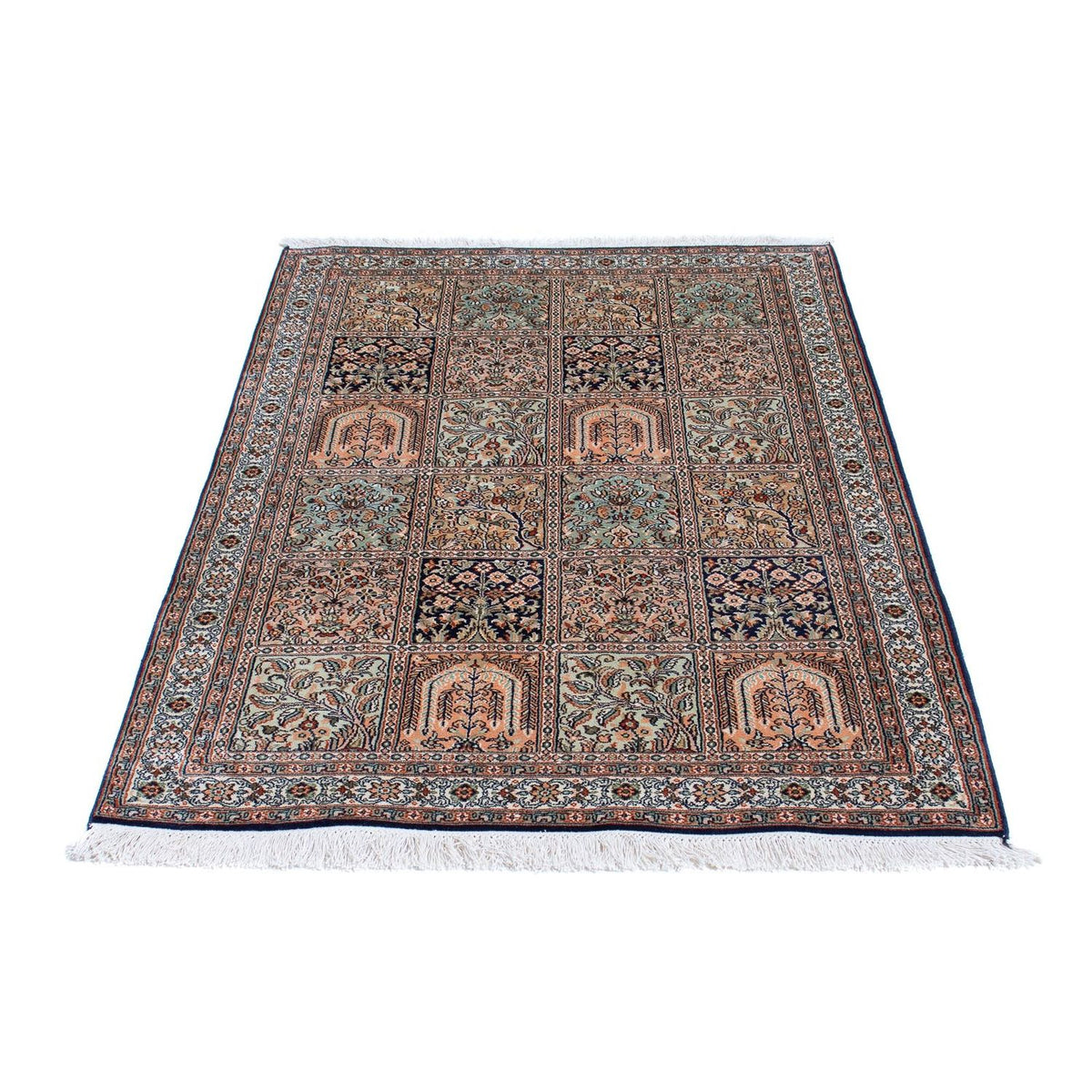 Tapis en soie - Soie du Cachemire - 152 x 94 cm - multicolore