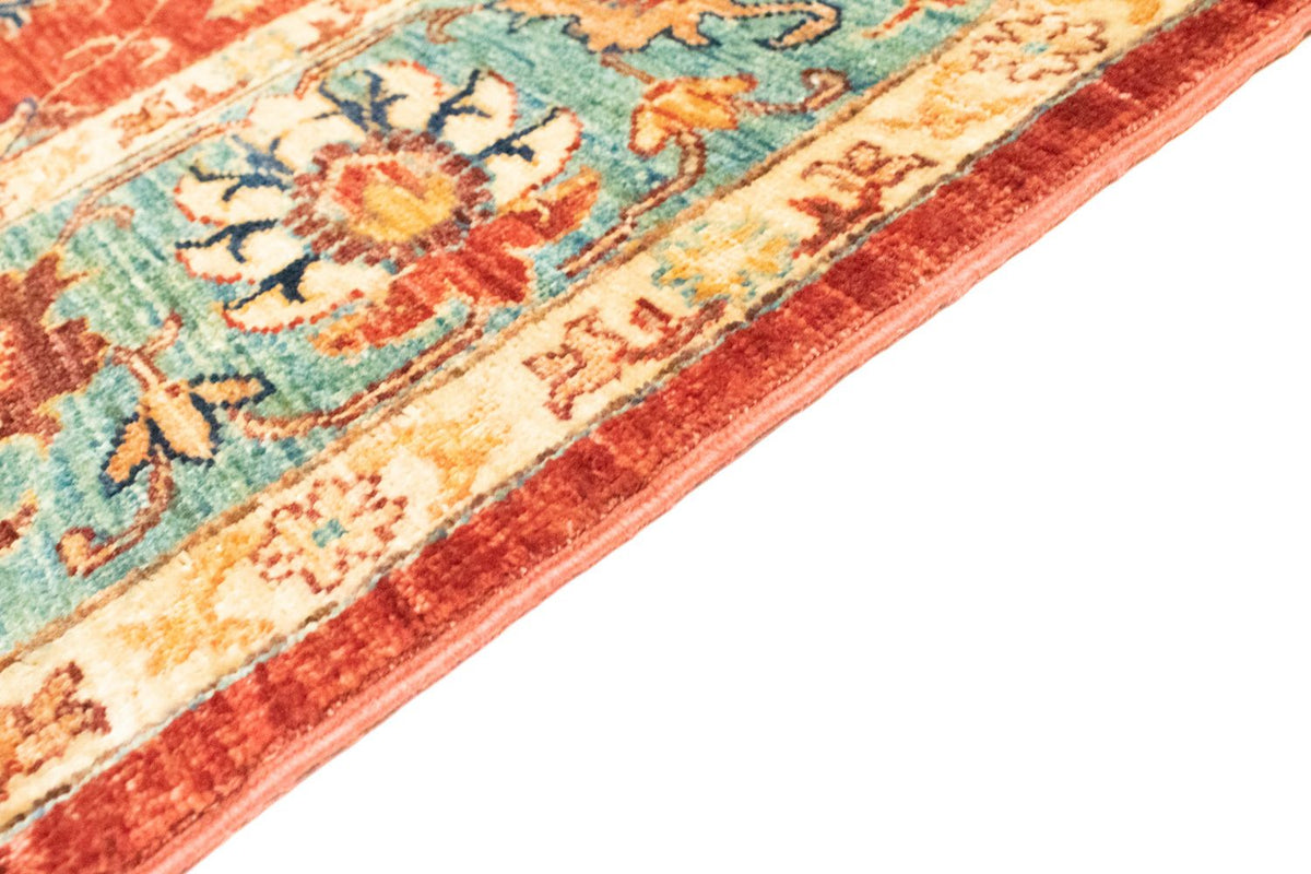 Tapis afghan - 201 x 149 cm - rouge