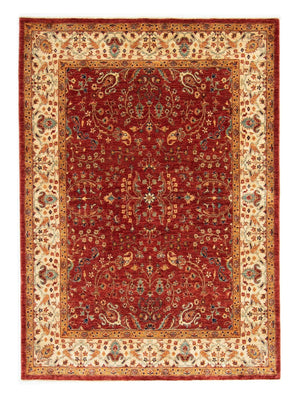 Tapis afghan - 207 x 149 cm - rouge