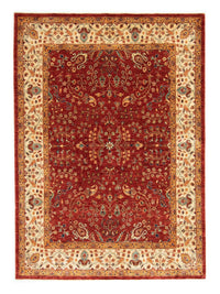 Tapis afghan - 207 x 149 cm - rouge