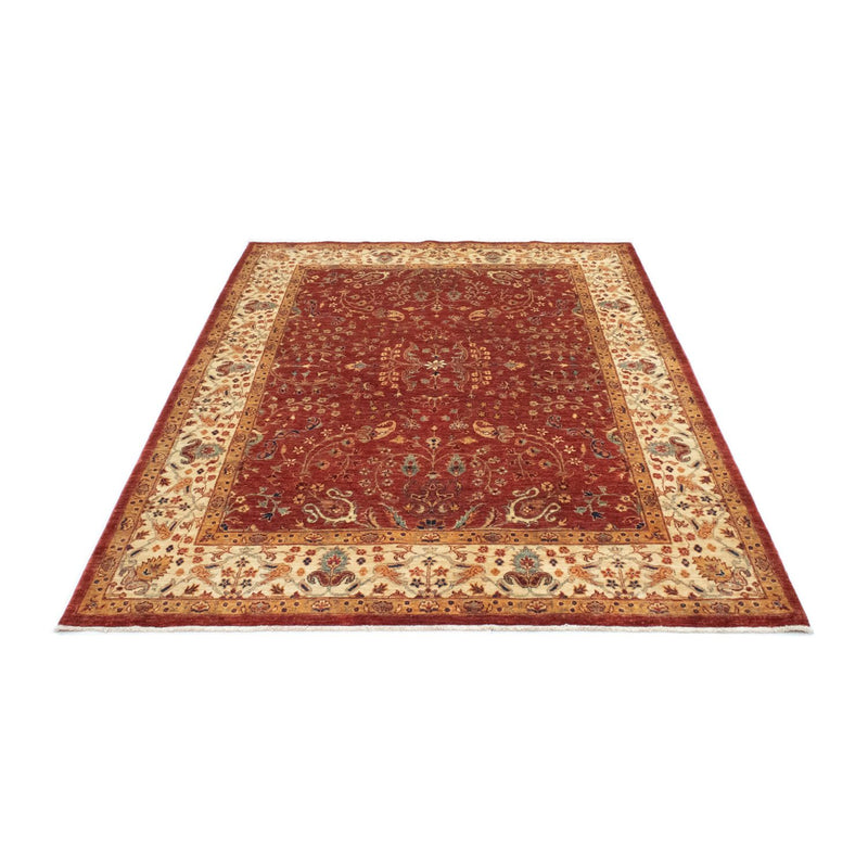 Tapis afghan - 207 x 149 cm - rouge