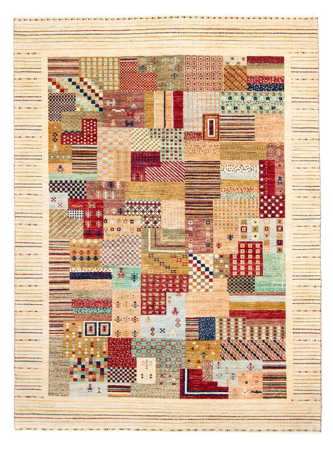 Tapis Gabbeh - Loribaft Persan - 235 x 173 cm - beige