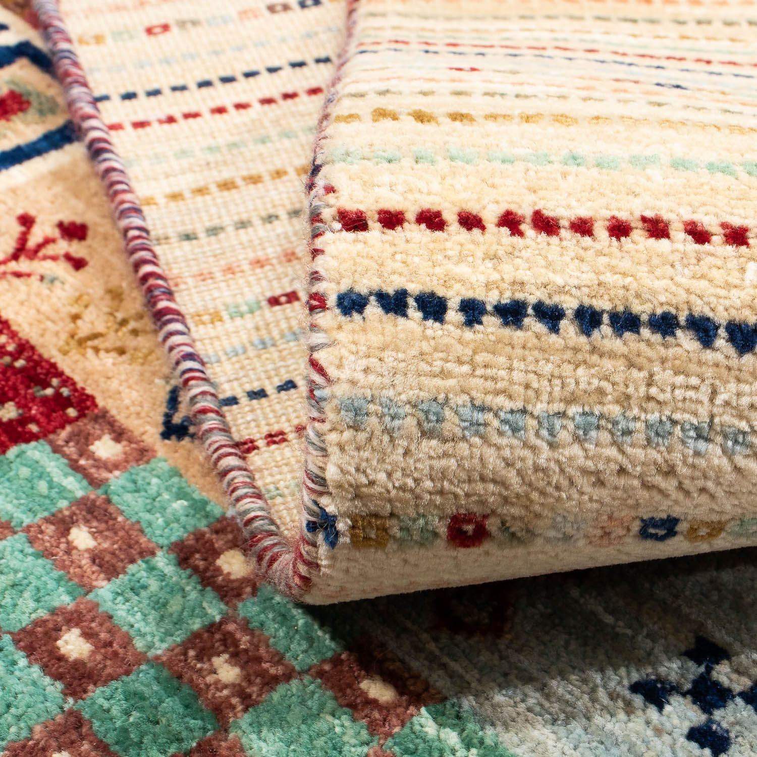 Tapis Gabbeh - Loribaft Persan - 235 x 173 cm - beige