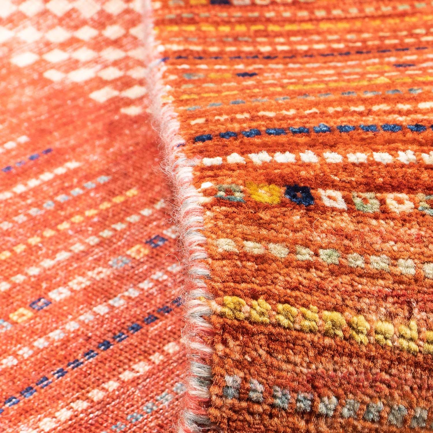 Tapis Gabbeh - Loribaft Persan - 228 x 170 cm - rouille