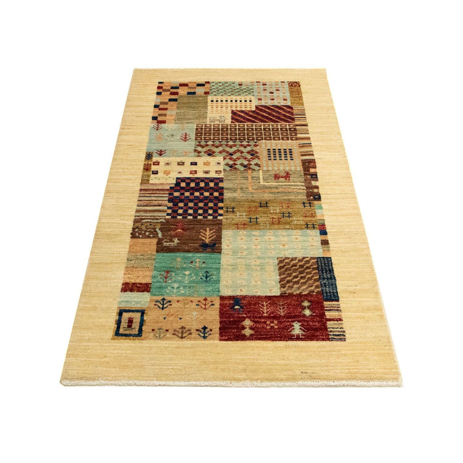 Tapis design - 137 x 70 cm - beige