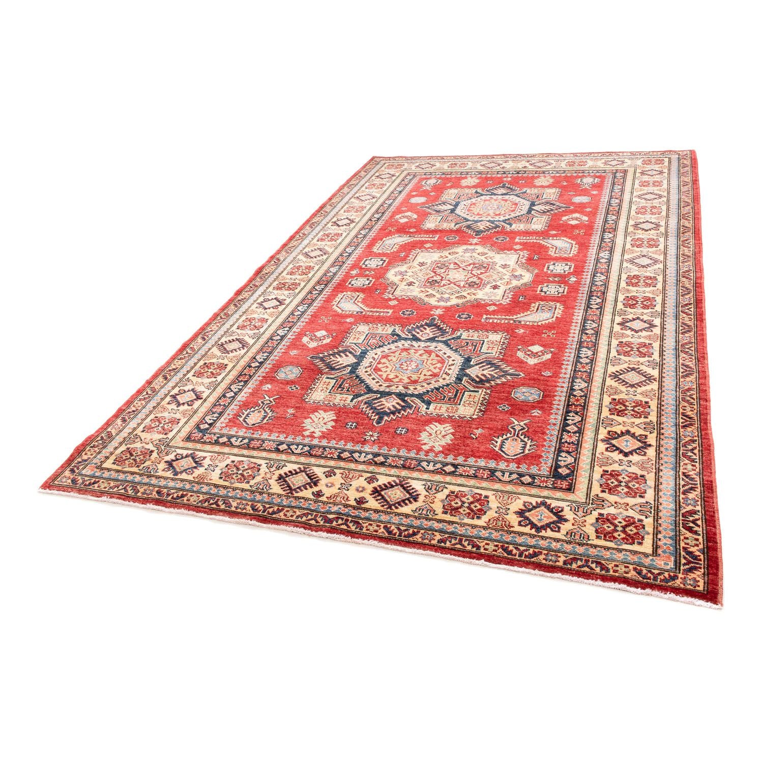 Tapis Ziegler - Kazak - 253 x 168 cm - rouge foncé