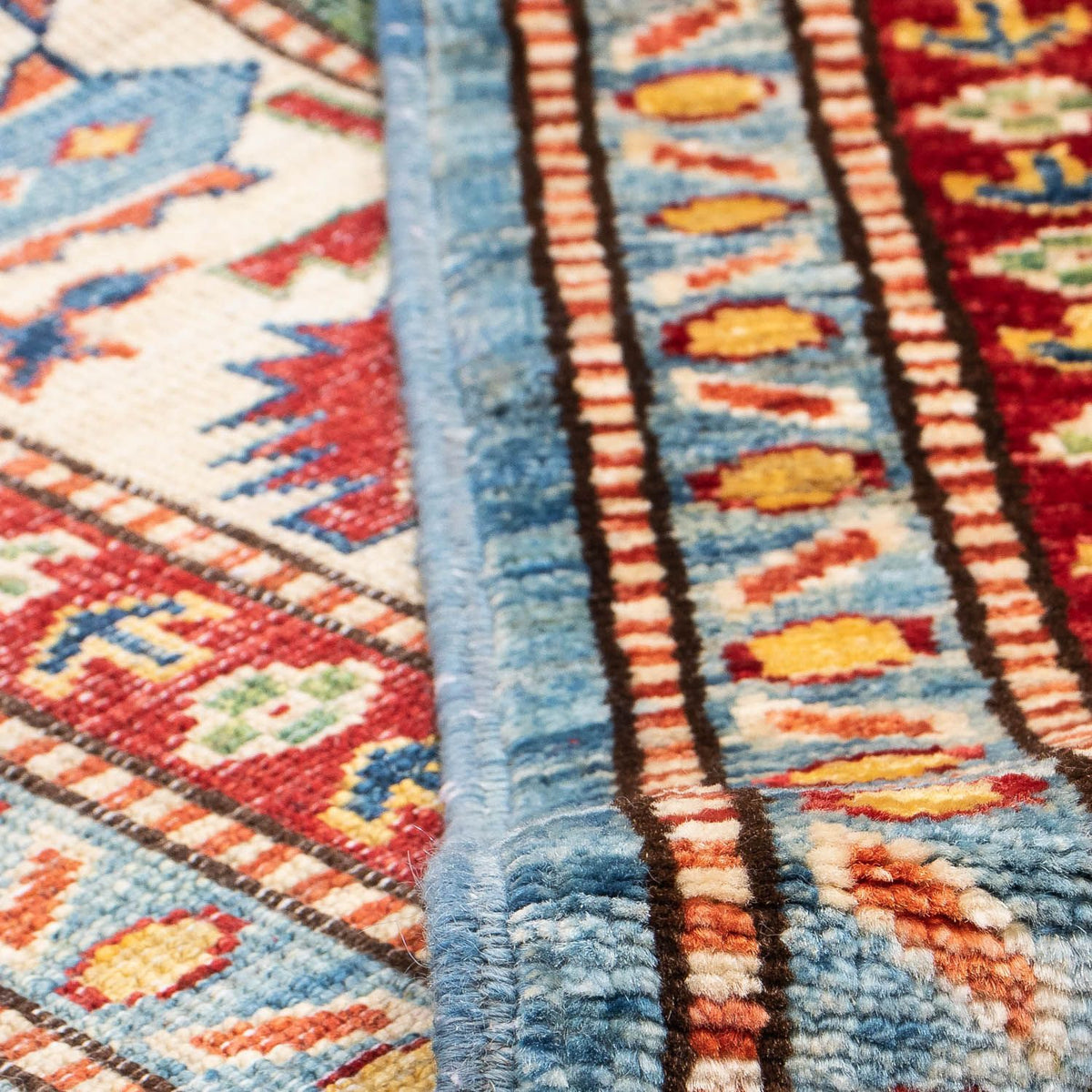 Tapis Ziegler - Kazak - 233 x 184 cm - bleu clair