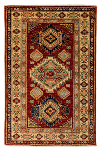 Tapis Ziegler - Kazak - 124 x 84 cm - rouge foncé