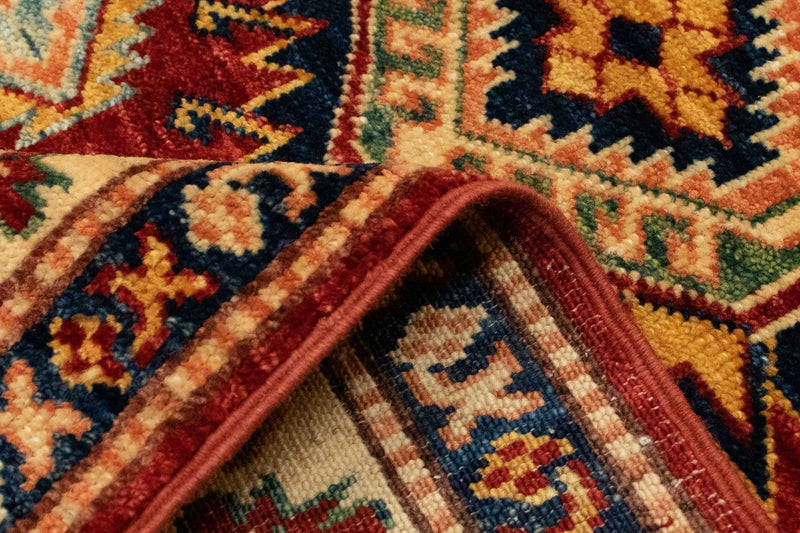 Tapis Ziegler - Kazak - 124 x 84 cm - rouge foncé